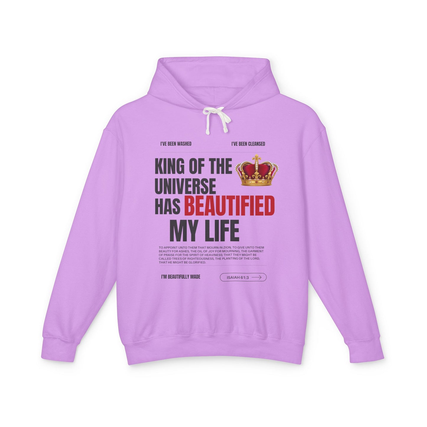 Unisex Hooded Sweatshirt - "King of the Universe" - Inspirational Gift