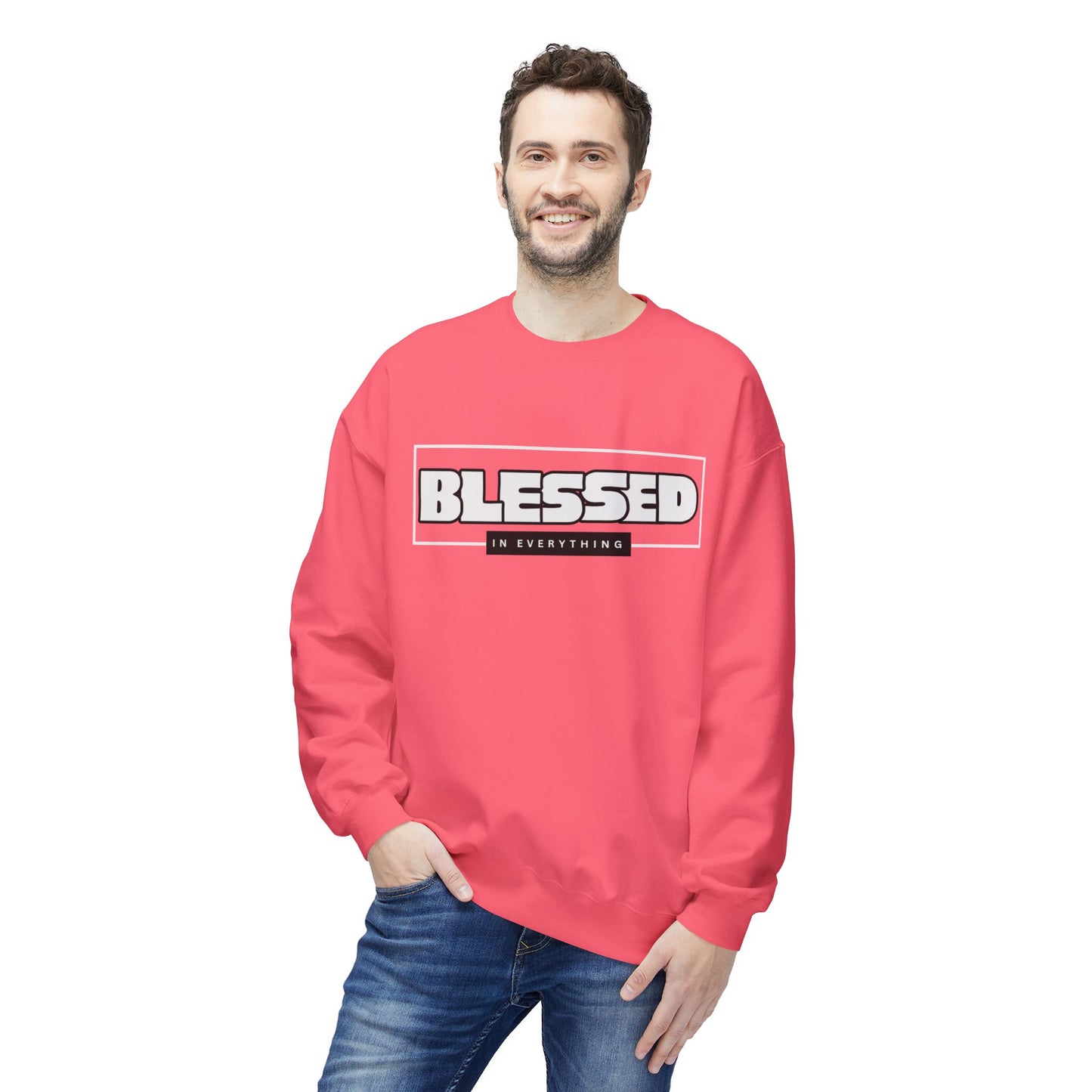 Blessed Sweatshirt, Christian Religious Clothing, Comfortable Apparel,