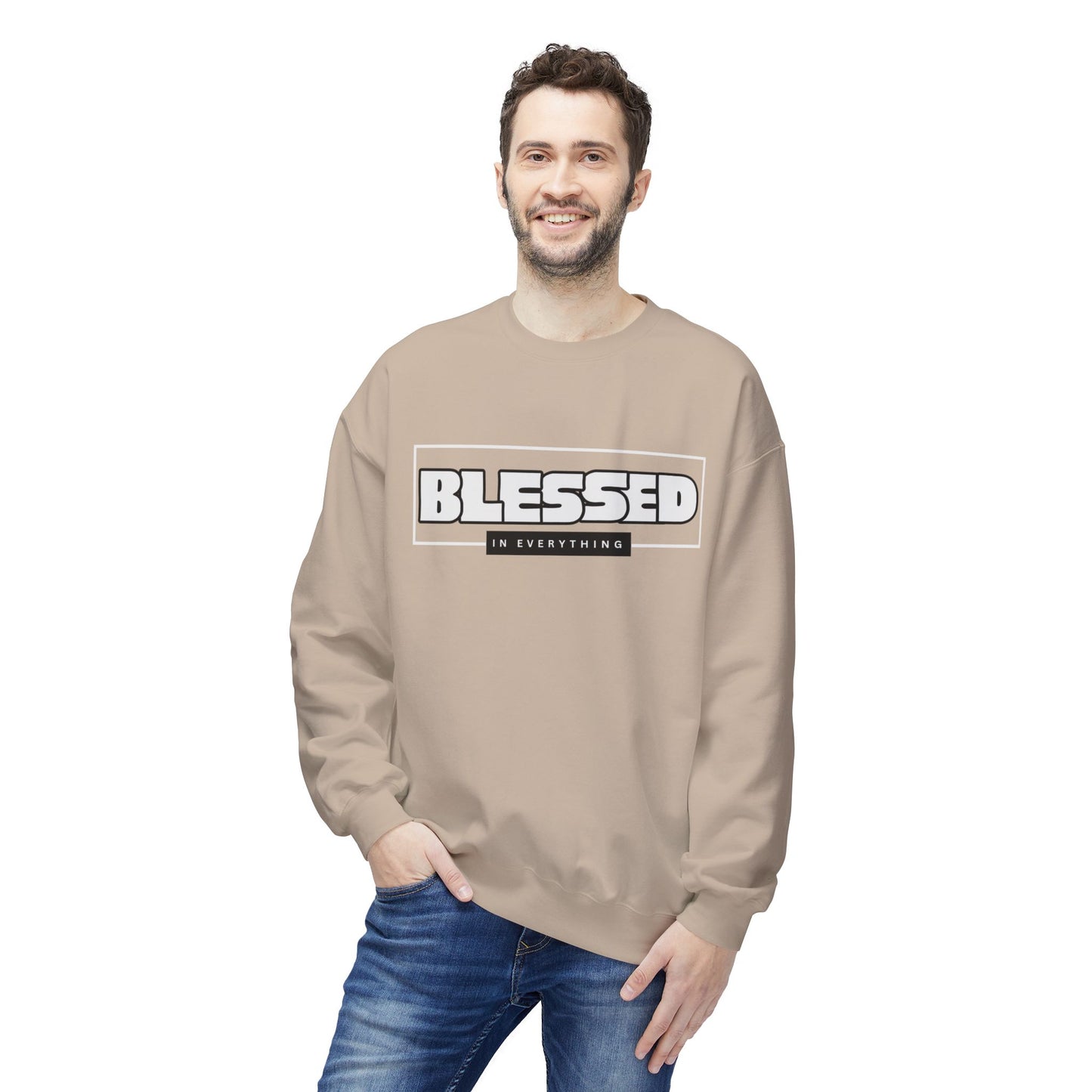 Blessed Sweatshirt, Christian Religious Clothing, Comfortable Apparel,