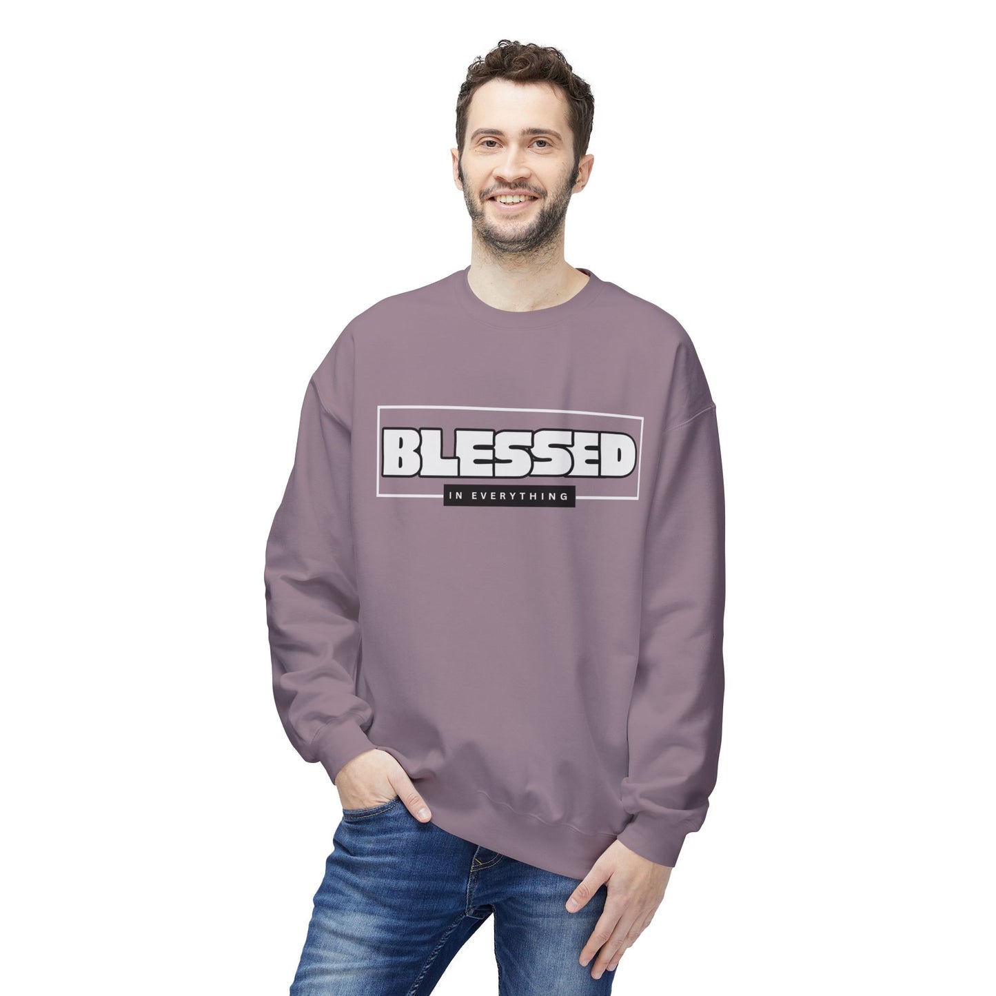 Blessed Sweatshirt, Christian Religious Clothing, Comfortable Apparel,