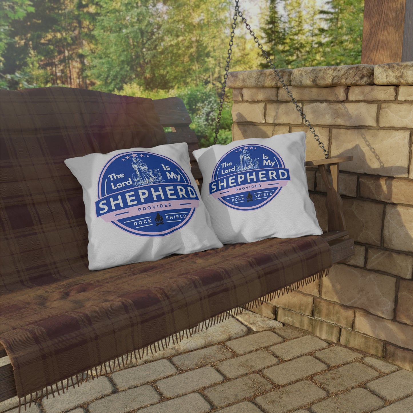 The Lord Is My Shepherd Faith-Inspired Outdoor Pillows - Home Decor
