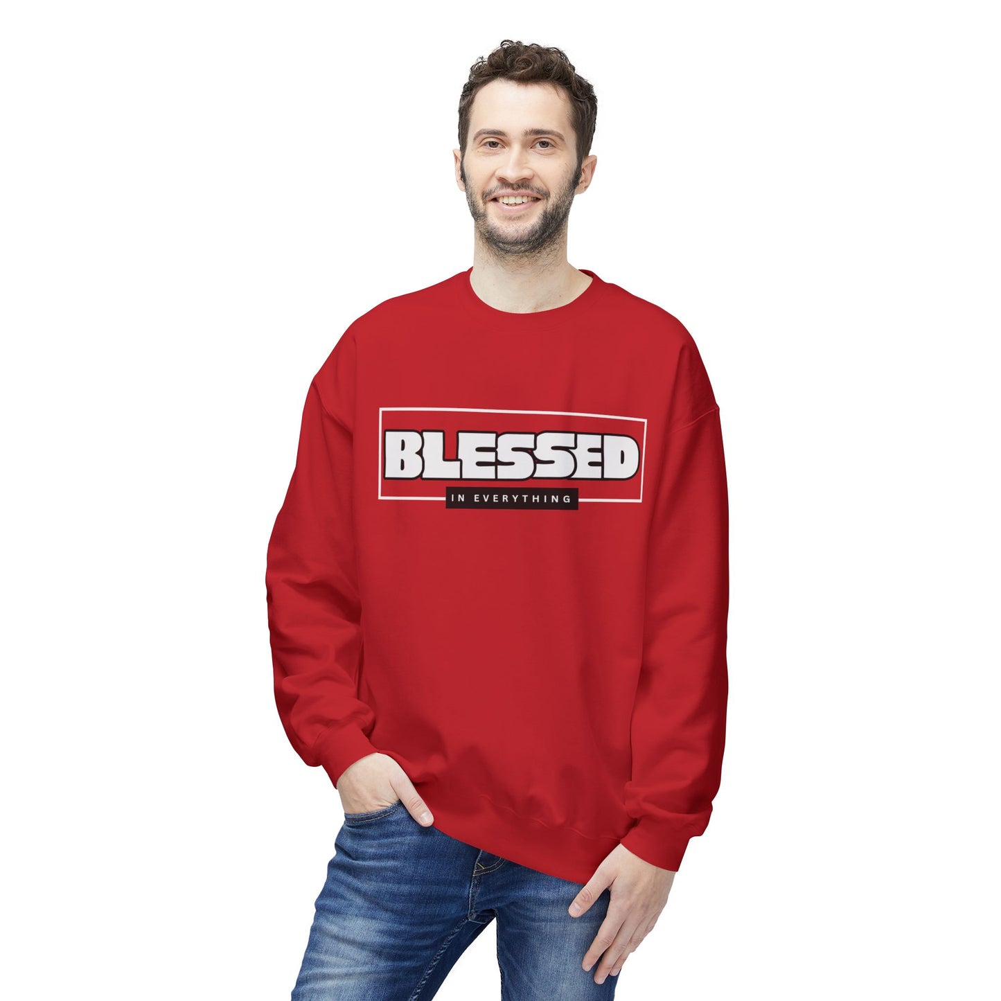 Blessed Sweatshirt, Christian Religious Clothing, Comfortable Apparel,
