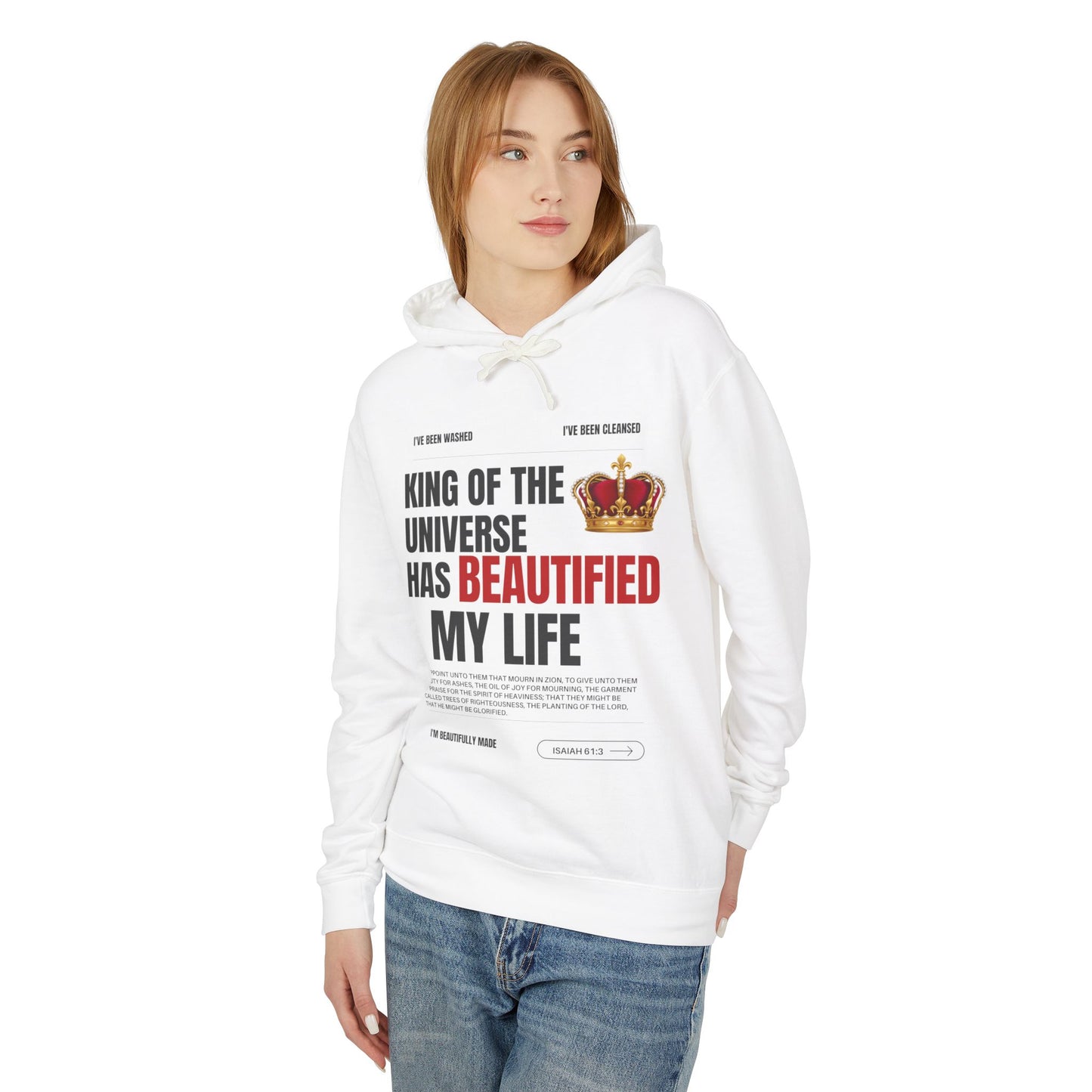 Unisex Hooded Sweatshirt - "King of the Universe" - Inspirational Gift