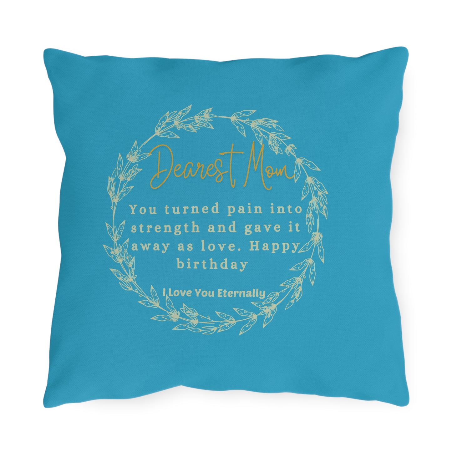 Birthday Gift for Mom - "Best Mom in the World" – Heartwarming Decorative Pillow Gift