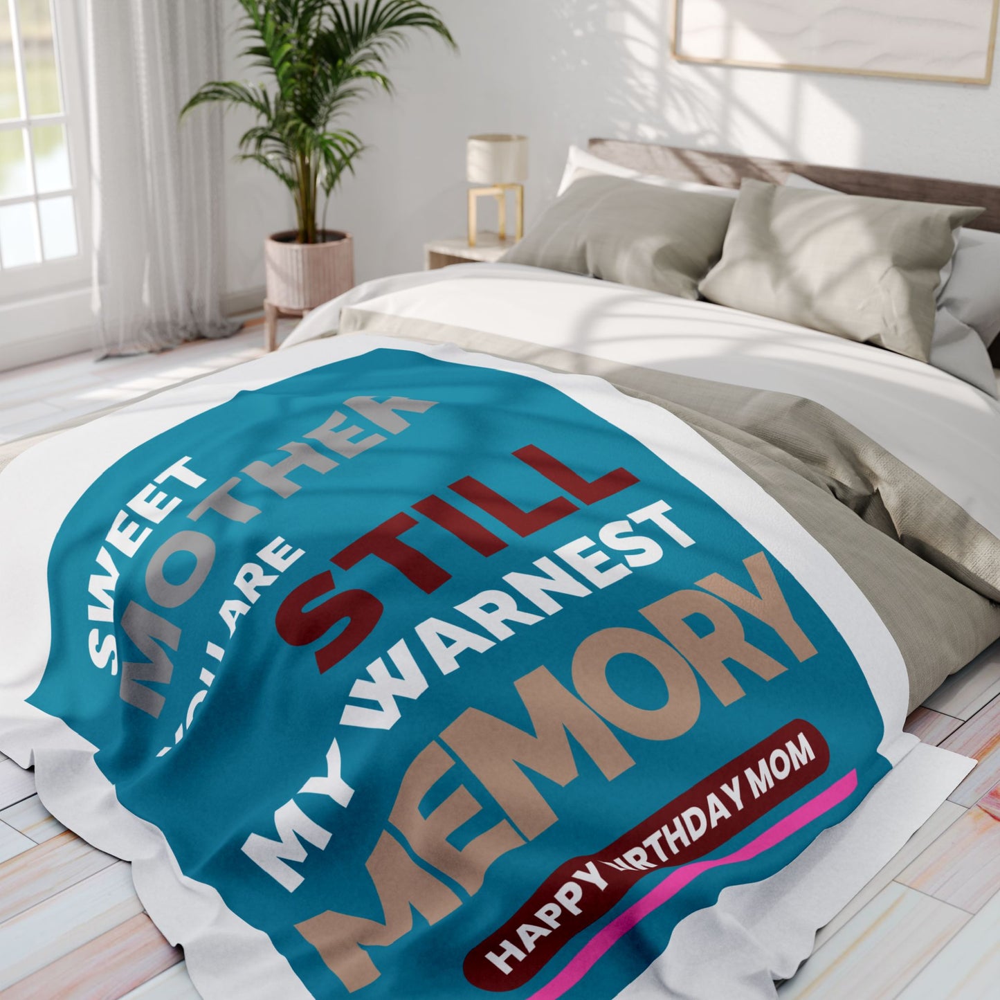 Mom's Birthday Gift, Fleece Blanket, Gift for Her, Cozy Throw Blanket, Winter
