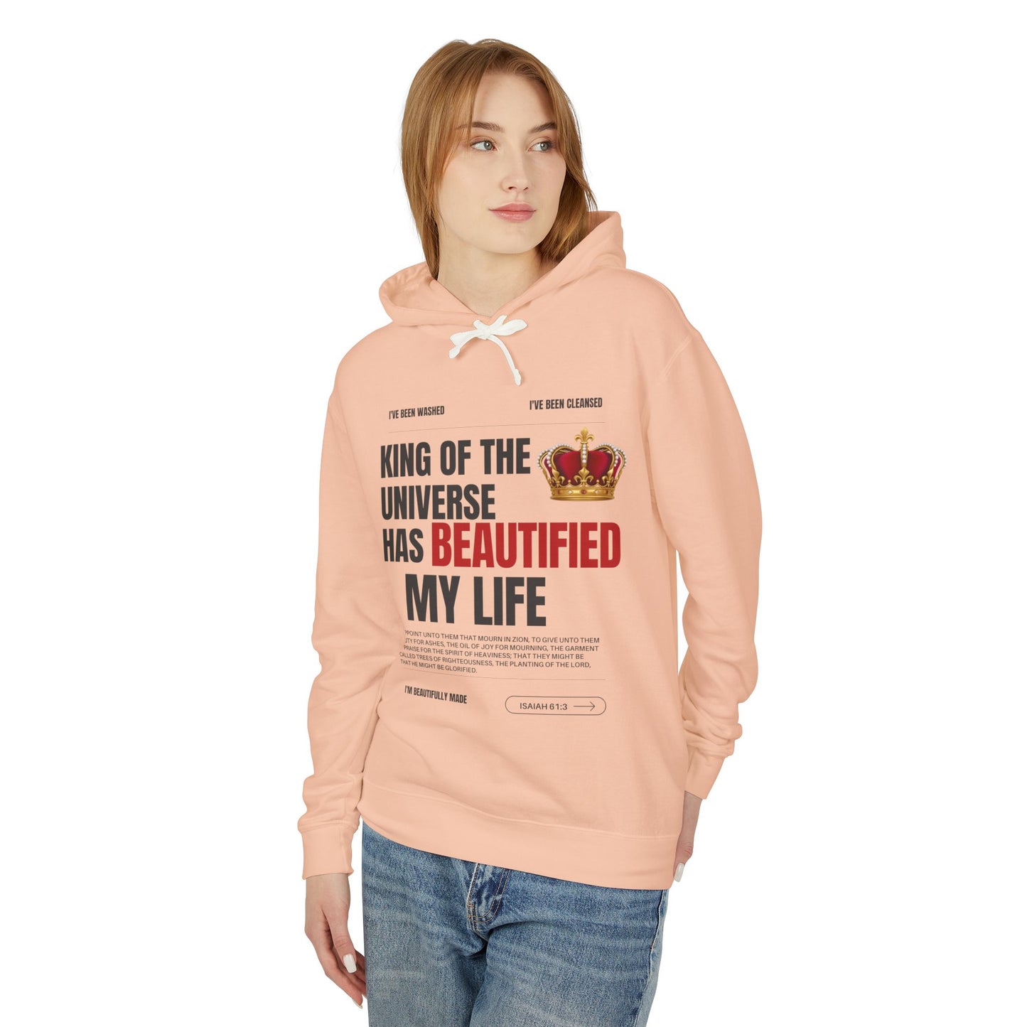 Unisex Hooded Sweatshirt - "King of the Universe" - Inspirational Gift