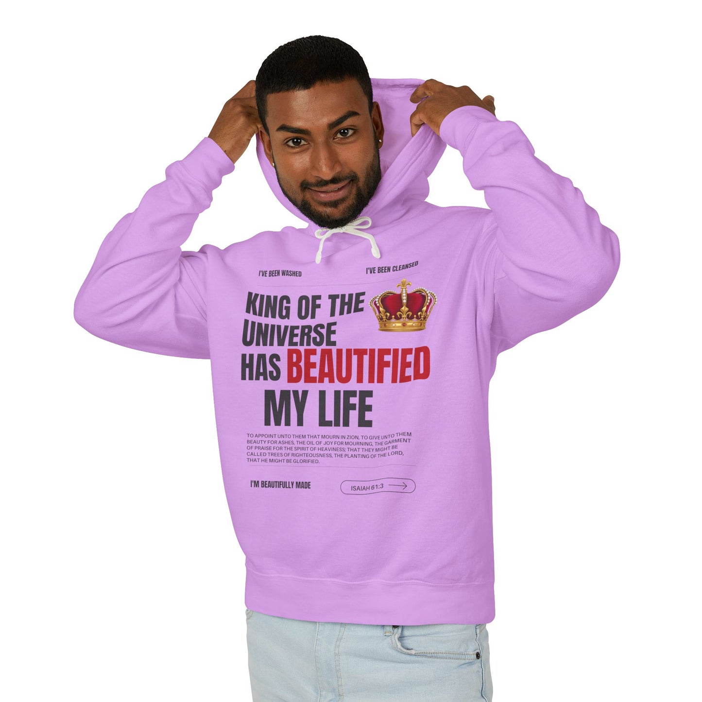 Unisex Hooded Sweatshirt - "King of the Universe" - Inspirational Gift