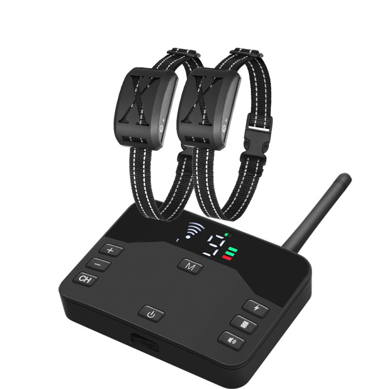 Outdoor Fence Remote Control Dog Trainer Electric Shock Collar Stop Barking