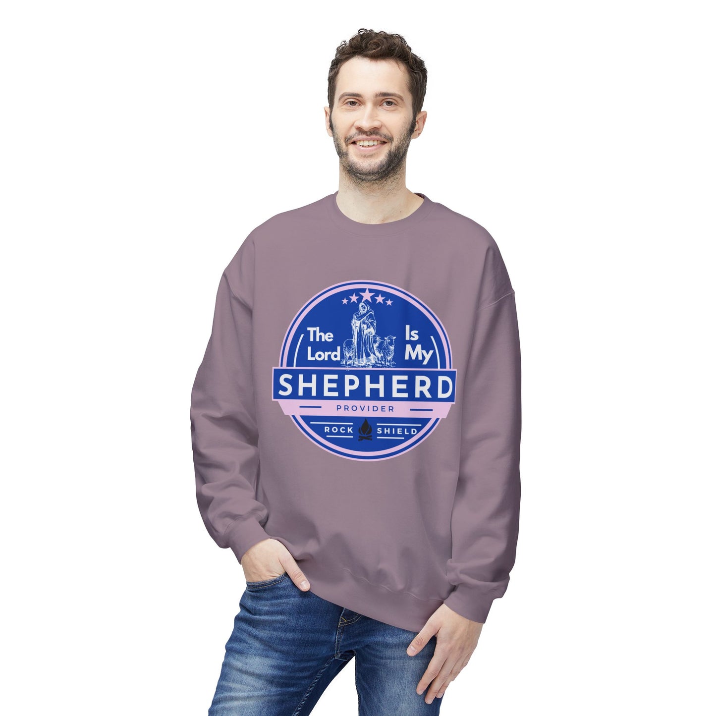 The Lord is my Shepherd, Bible Verse - Religious Sweatshirt, Christian Apparel