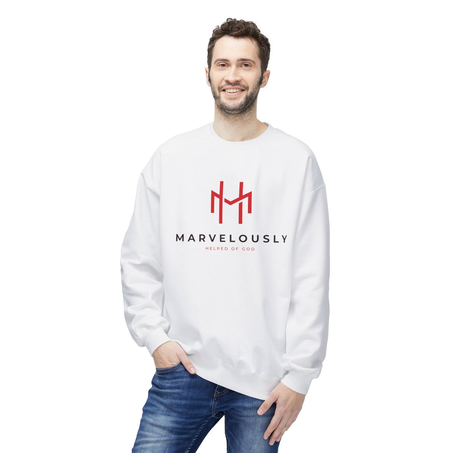 Marvelously Helped of God Christian Sweatshirt, Religious Clothing, Faith