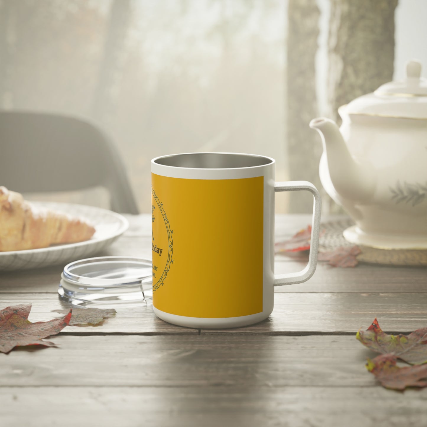 Mom Birthday Gift Insulated Coffee Mug, 10oz - Personalized Ceramic Drinkware, Mother's Day Present, Customizable Tea Cup, Unique Kitchen
