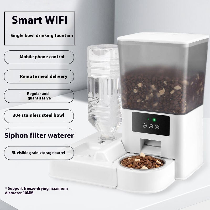 Double Bowl Intelligent Surveillance Video Feeder Timing Quantitative