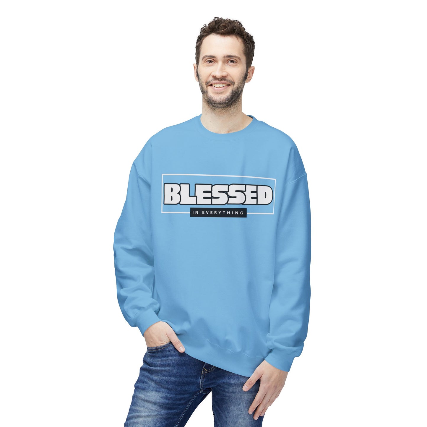 Blessed Sweatshirt, Christian Religious Clothing, Comfortable Apparel,