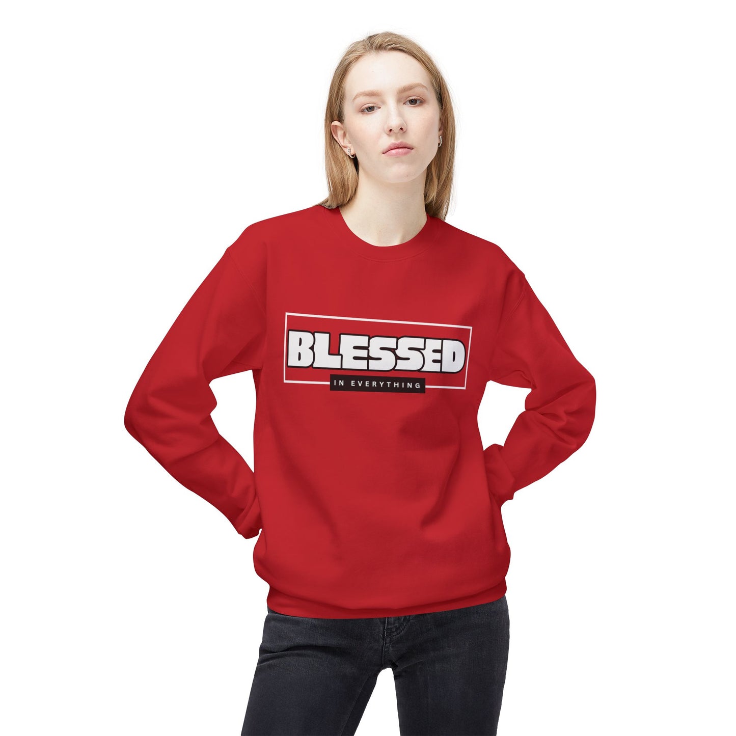 Blessed Sweatshirt, Christian Religious Clothing, Comfortable Apparel,