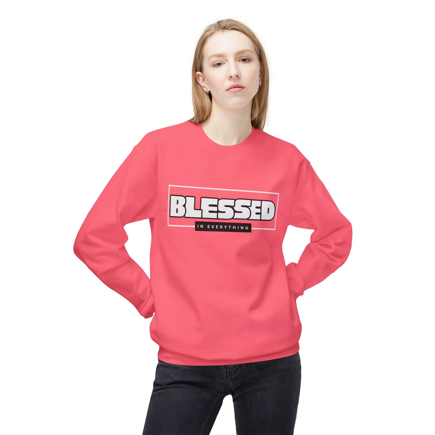 Blessed Sweatshirt, Christian Religious Clothing, Comfortable Apparel,