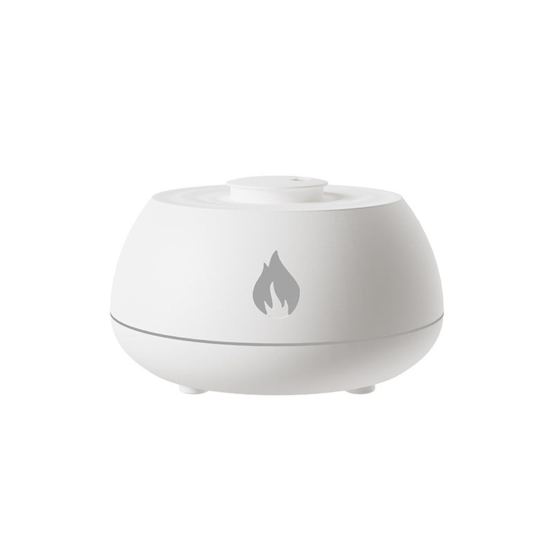 Home Decor - Flame Humidifier Aromatherapy Diffuser 7 Colors Light Home Air Humidifier 130ML USB Room Fragrance Essential Oil Diffuser