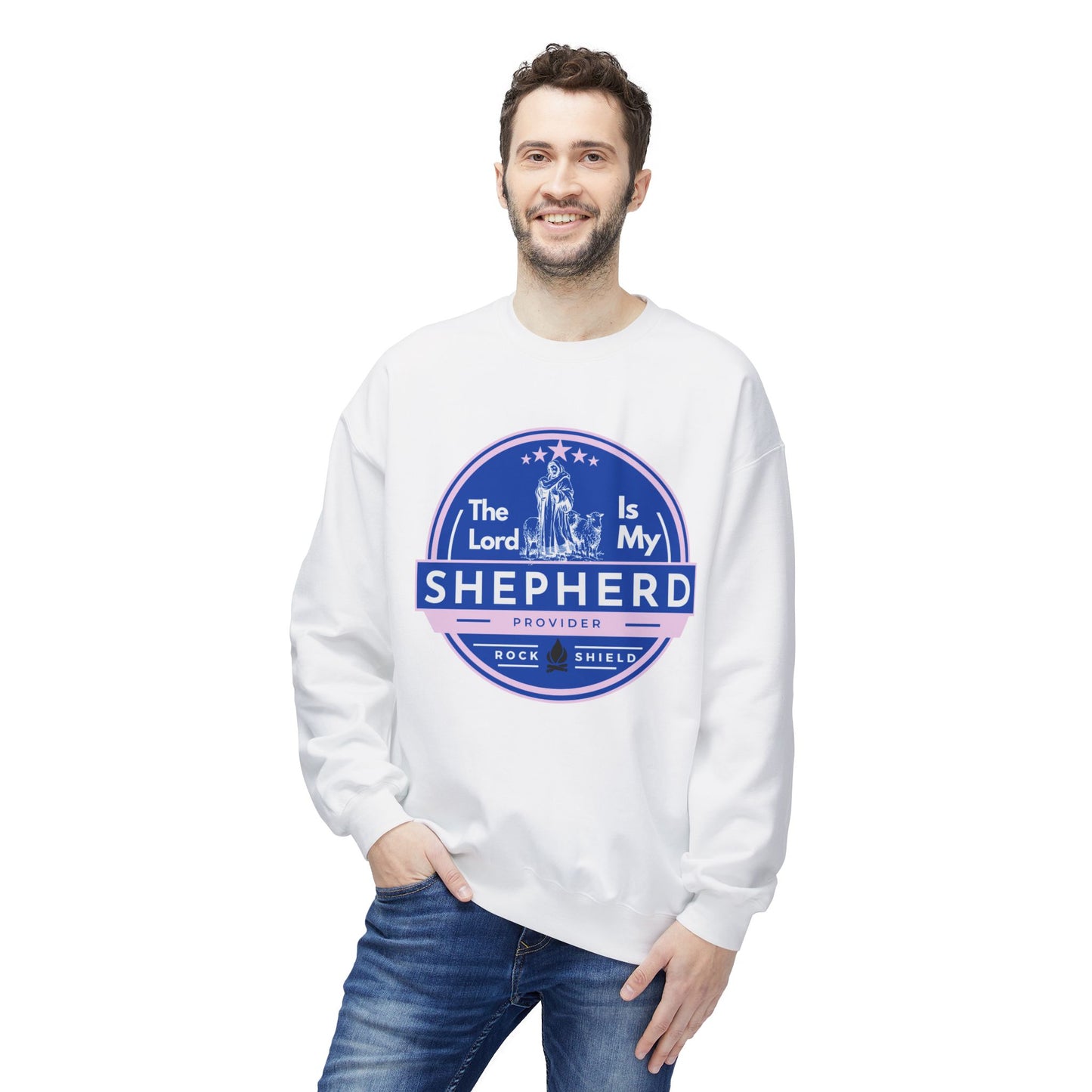 The Lord is my Shepherd, Bible Verse - Religious Sweatshirt, Christian Apparel