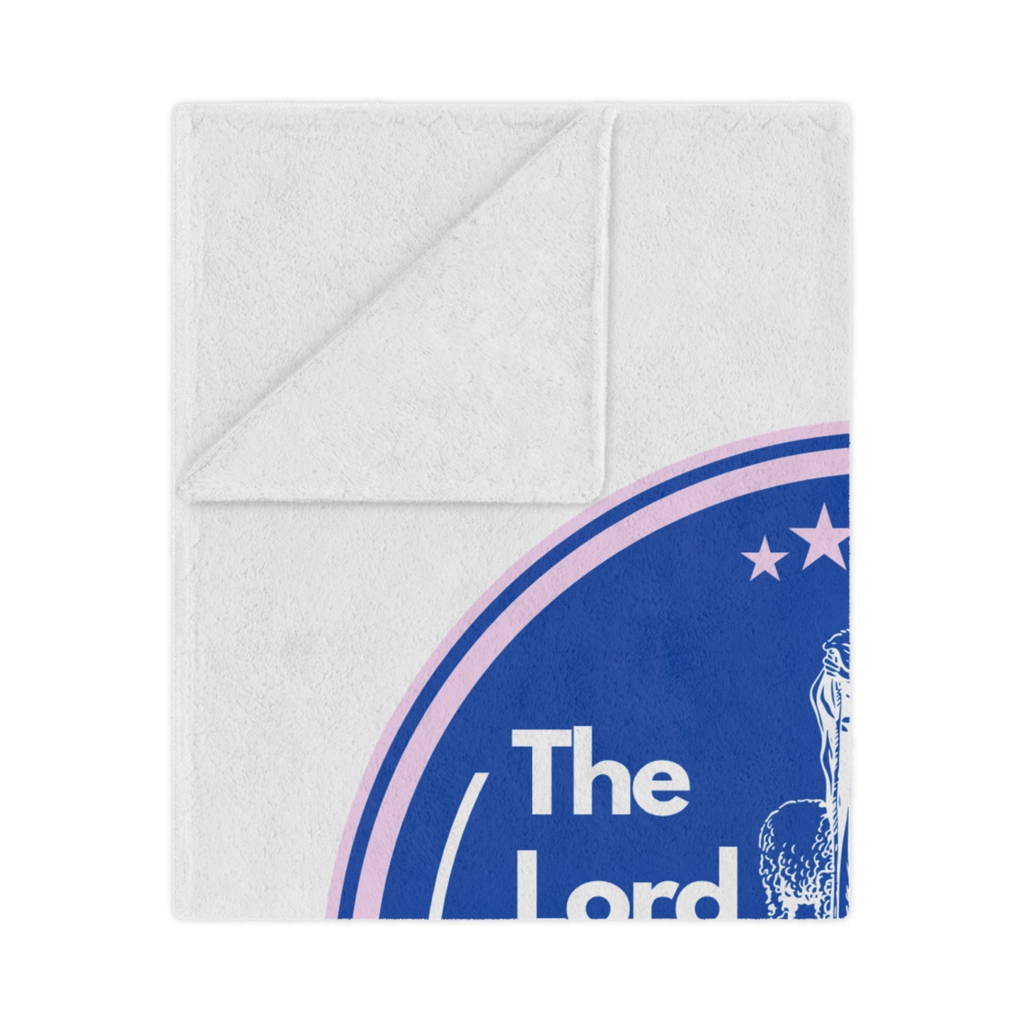 The Lord is my Shepherd Minky Blanket - Christian Inspirational Cozy Throw.