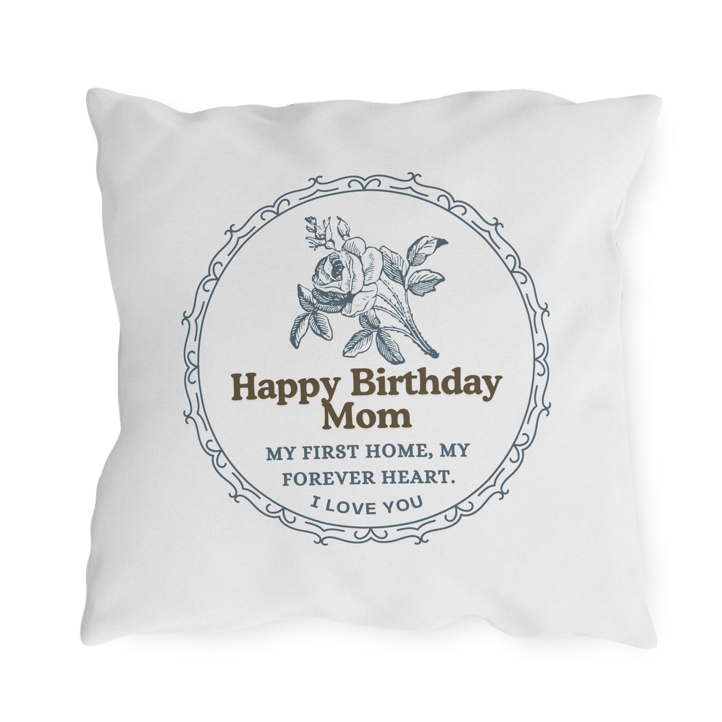 Mom's Birthday Gift Pillows - Dearest Mom, My World Began With You.