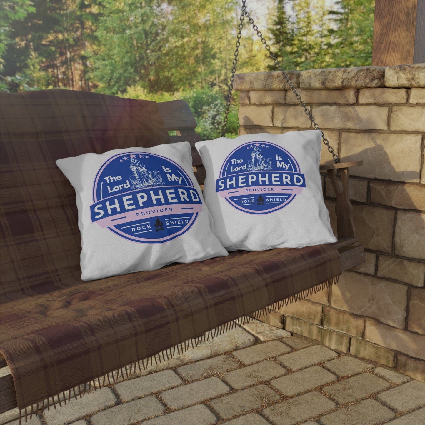 The Lord Is My Shepherd Faith-Inspired Outdoor Pillows - Home Decor