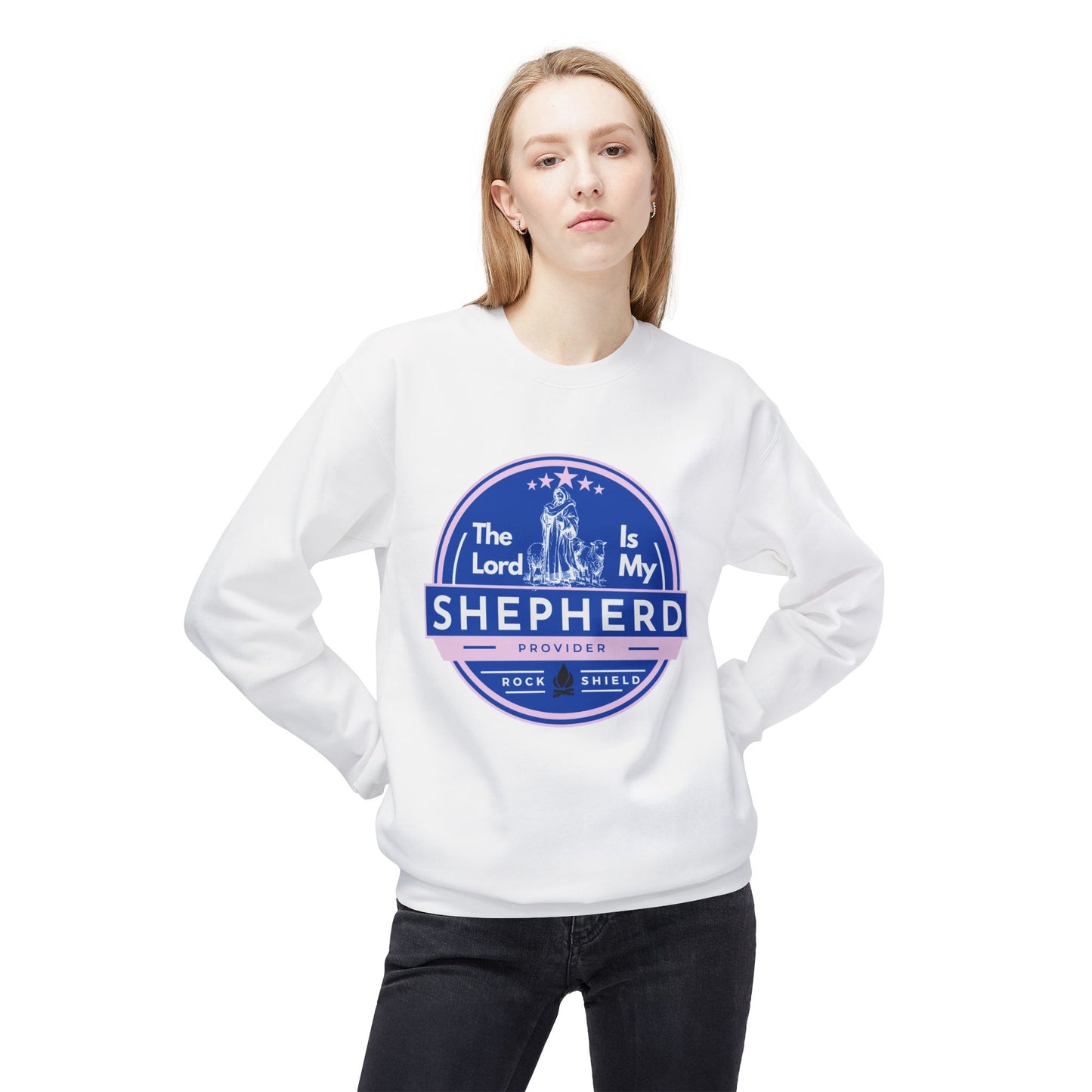 The Lord is my Shepherd, Bible Verse - Religious Sweatshirt, Christian Apparel