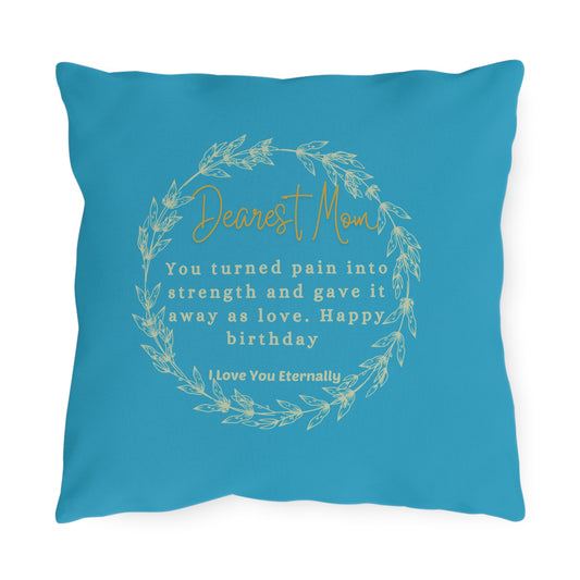 Birthday Gift for Mom - "Best Mom in the World" – Heartwarming Decorative Pillow Gift