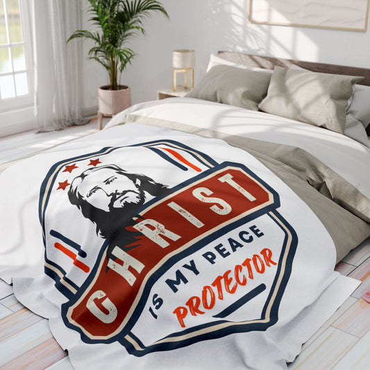 Christ is My Peace Fleece Blanket