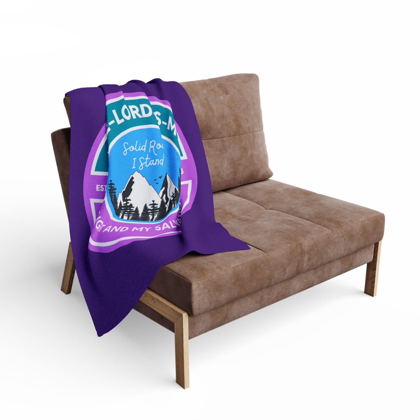 The Lord is my Light and my Salvation Fleece Blanket