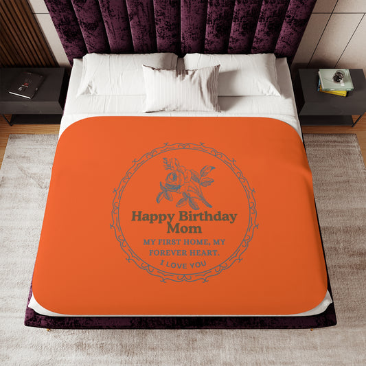 Birthday Gift for Mom, Mother's Day Present, Cozy Throw Blanket, Sherpa Blanket.