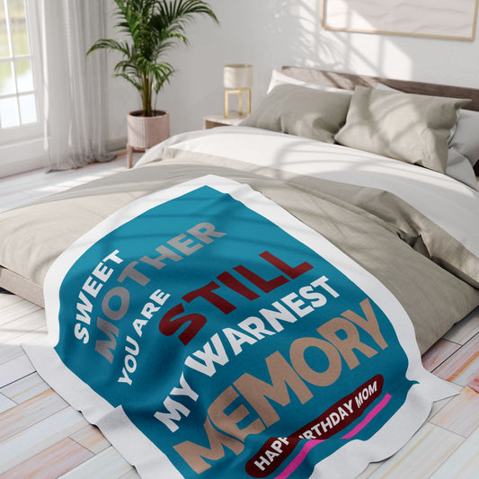 Mom's Birthday Gift, Fleece Blanket, Gift for Her, Cozy Throw Blanket, Winter