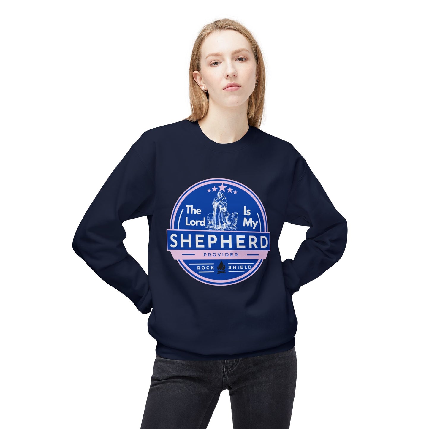 The Lord is my Shepherd, Bible Verse - Religious Sweatshirt, Christian Apparel