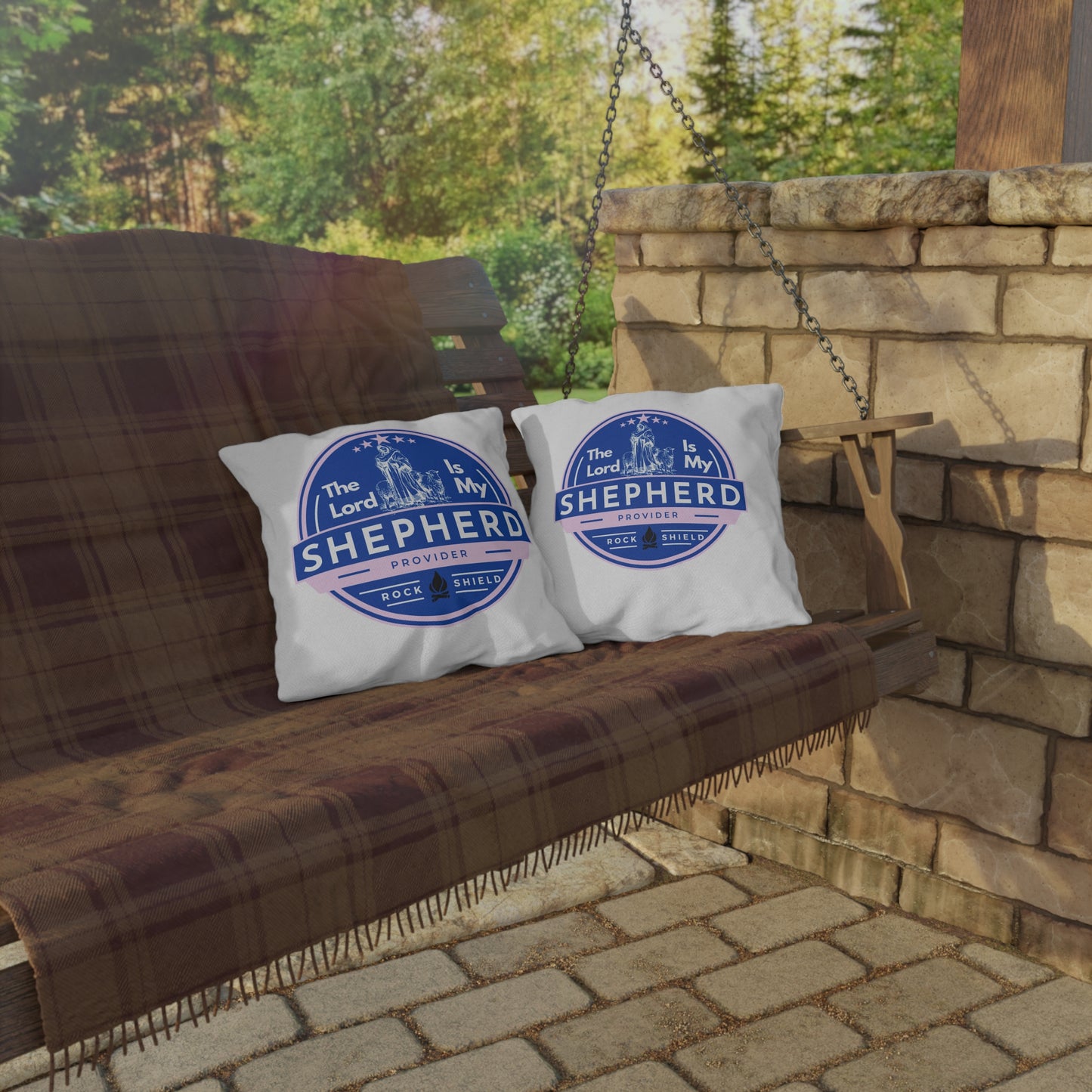 The Lord Is My Shepherd Faith-Inspired Outdoor Pillows - Home Decor
