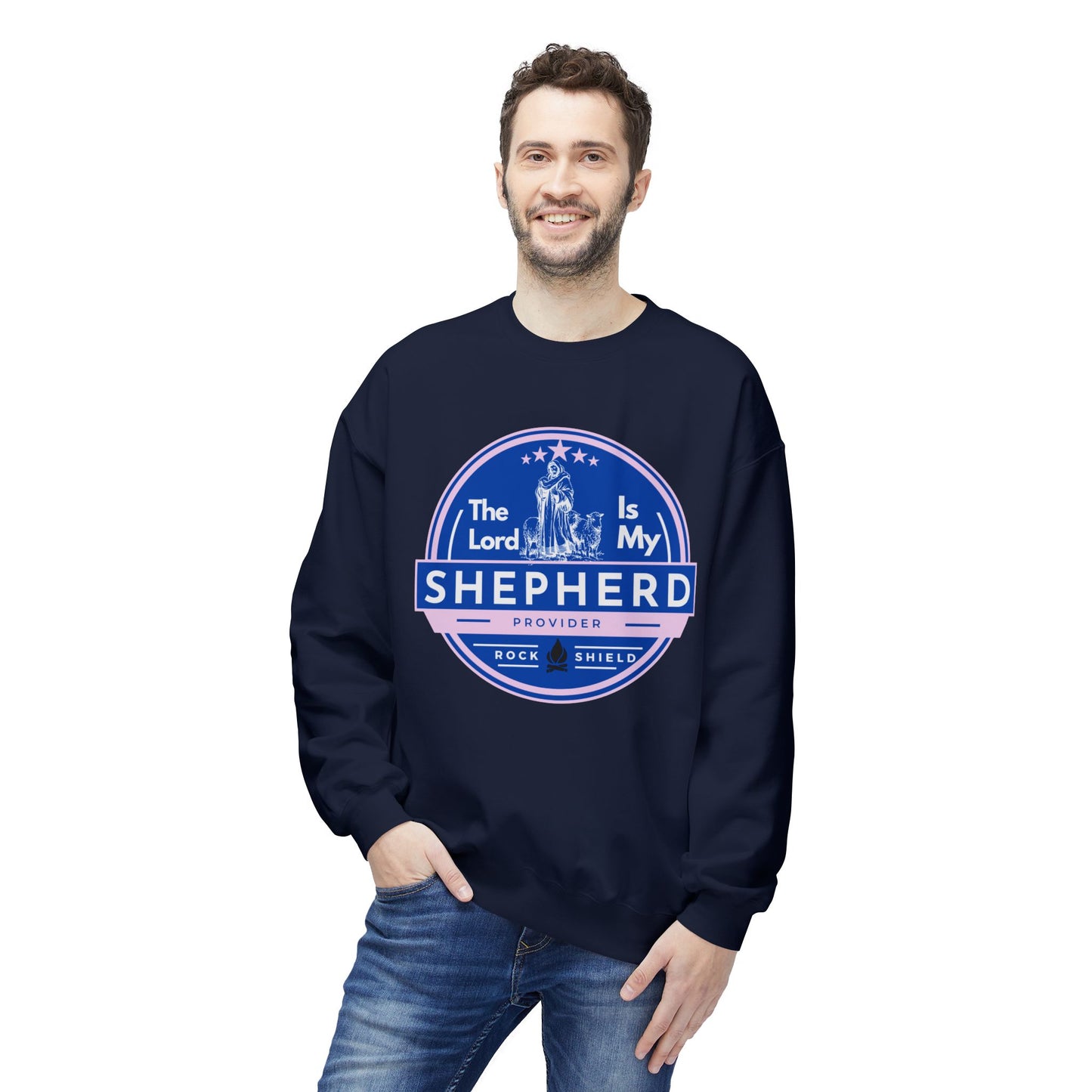The Lord is my Shepherd, Bible Verse - Religious Sweatshirt, Christian Apparel