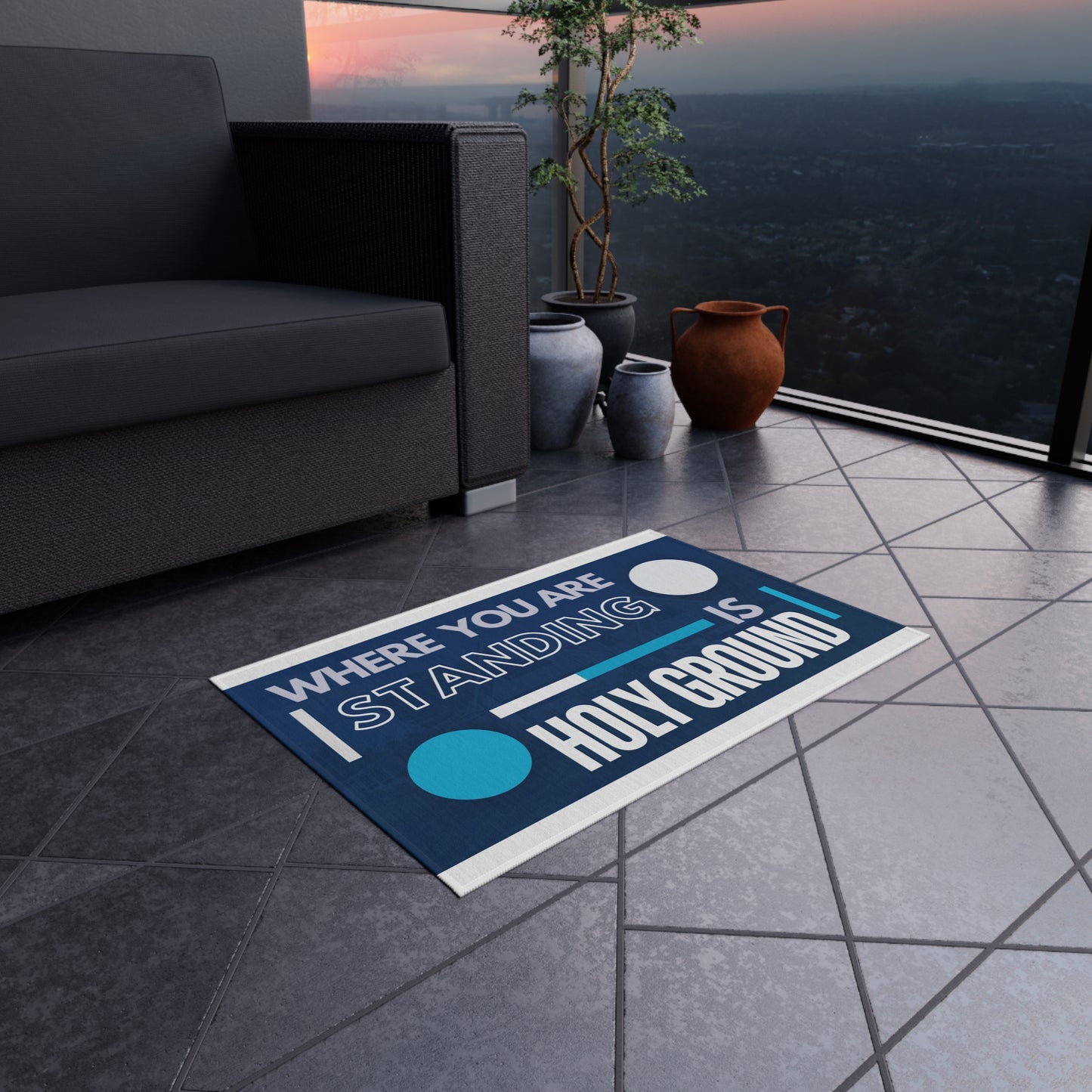 Where You Are Standing Is Holy Ground Design Rug