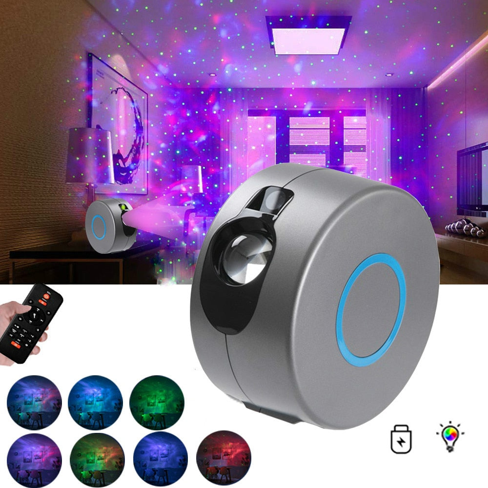 Home Decor - Galaxy Starry Sky Projector Rotating