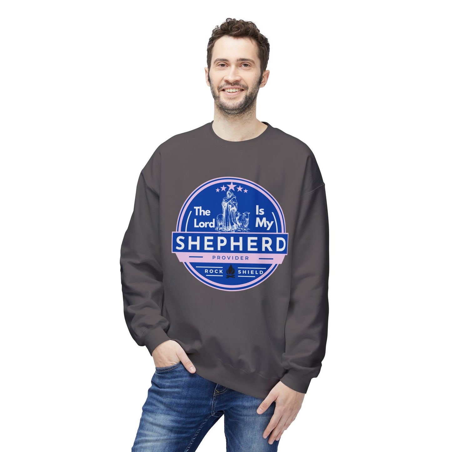 The Lord is my Shepherd, Bible Verse - Religious Sweatshirt, Christian Apparel