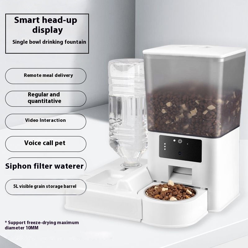 Double Bowl Intelligent Surveillance Video Feeder Timing Quantitative