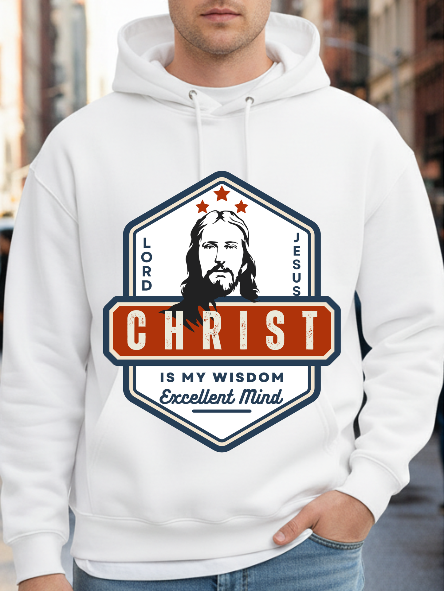 Christ is my Wisdom Unisex Hoodie - Inspirational Apparel, Christian Gift, Faith-Based Sweatshirt, Religious Clothing, Motivational Wear