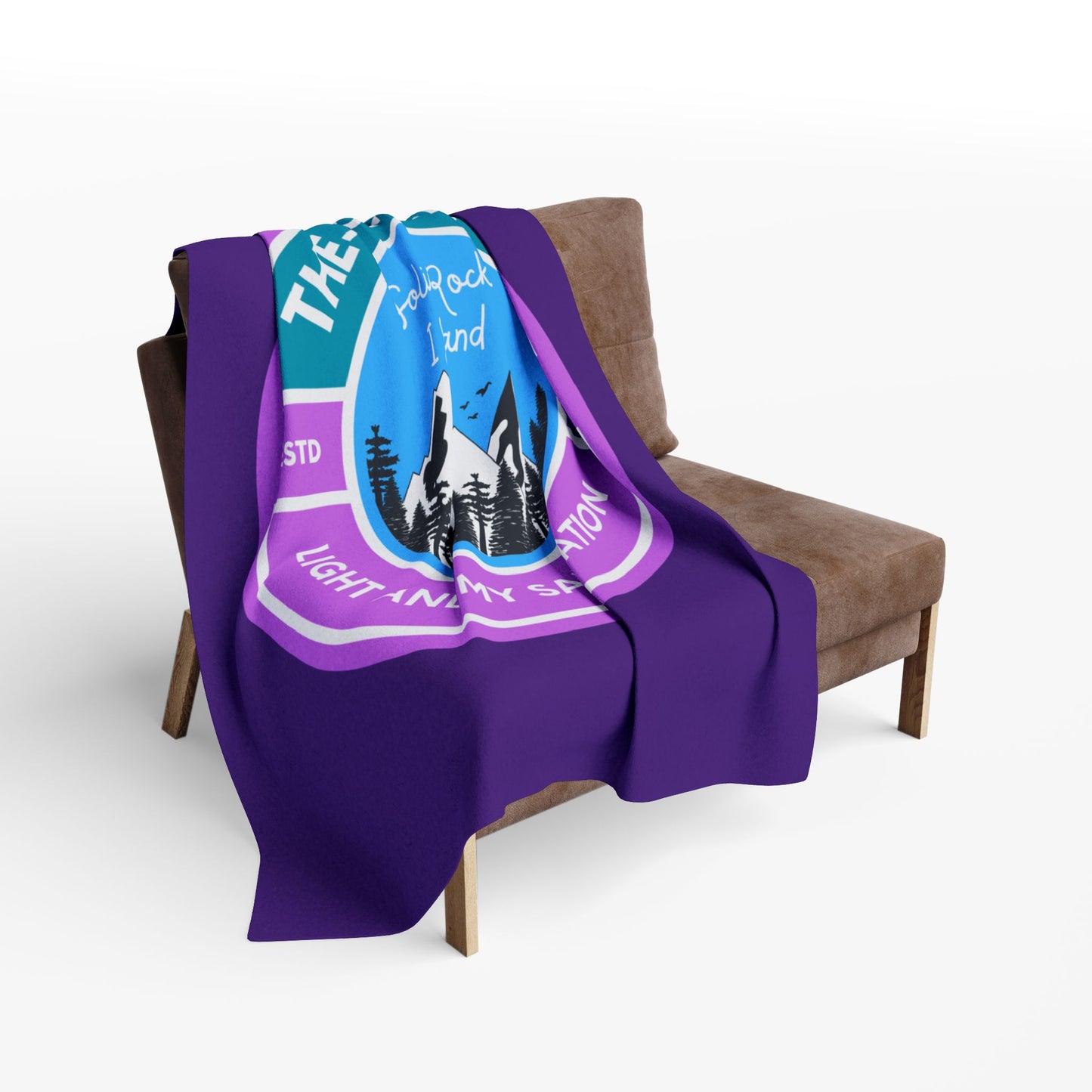 The Lord is my Light and my Salvation Fleece Blanket