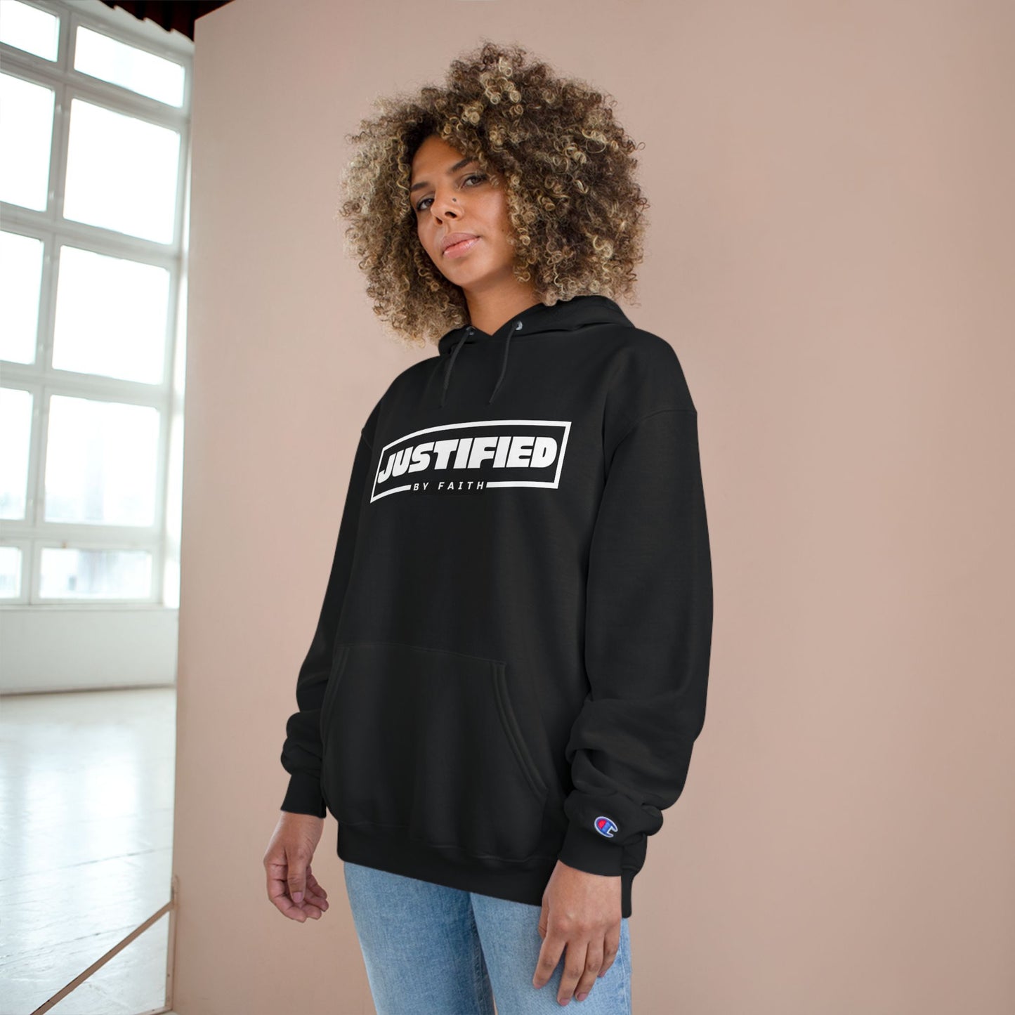 Justified by Faith Hoodie, Inspirational Apparel, Christian Sweatshirt, Faith-Based Gift, Cozy Hoodie, Everyday Wear