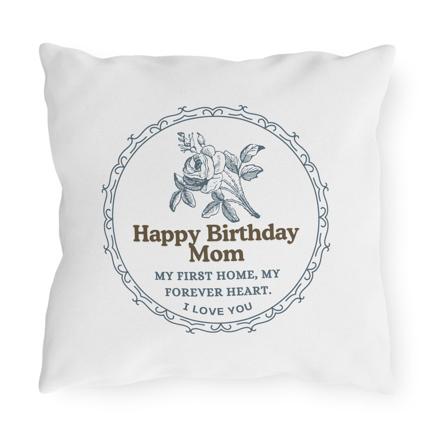 Mom's Birthday Gift Pillows - Dearest Mom, My World Began With You.