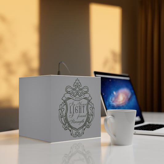 Birthday Gift for Dad - In your light, I found my strength - Cube Lamp