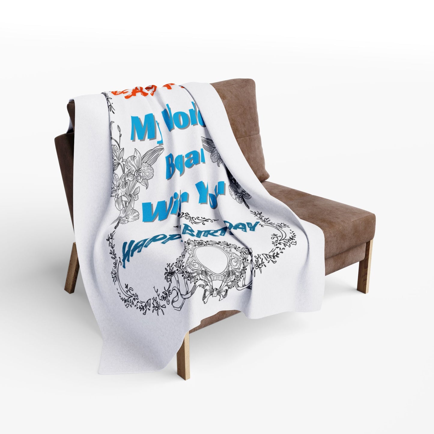 Mom's Birthday Gift Fleece Blanket - Dearest Mom, My World Began With You.