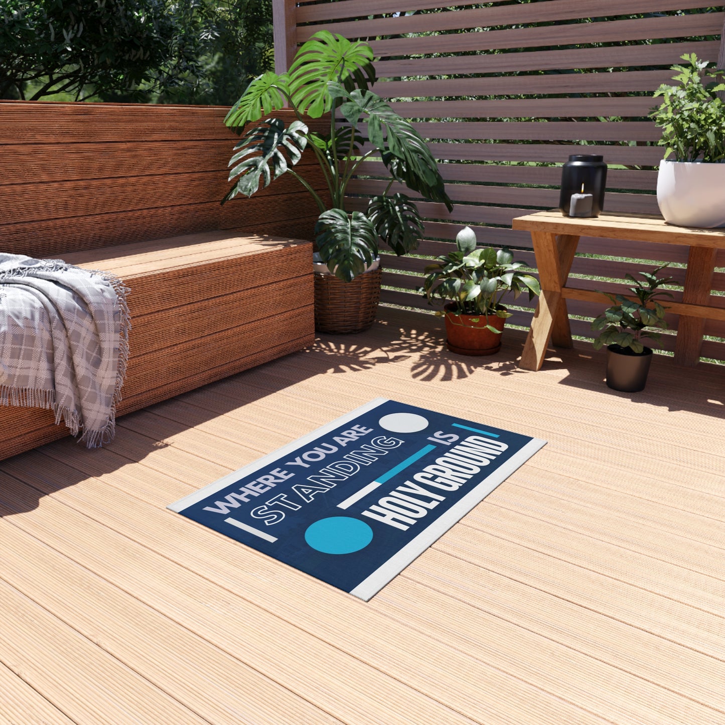 Where You Are Standing Is Holy Ground Design Rug