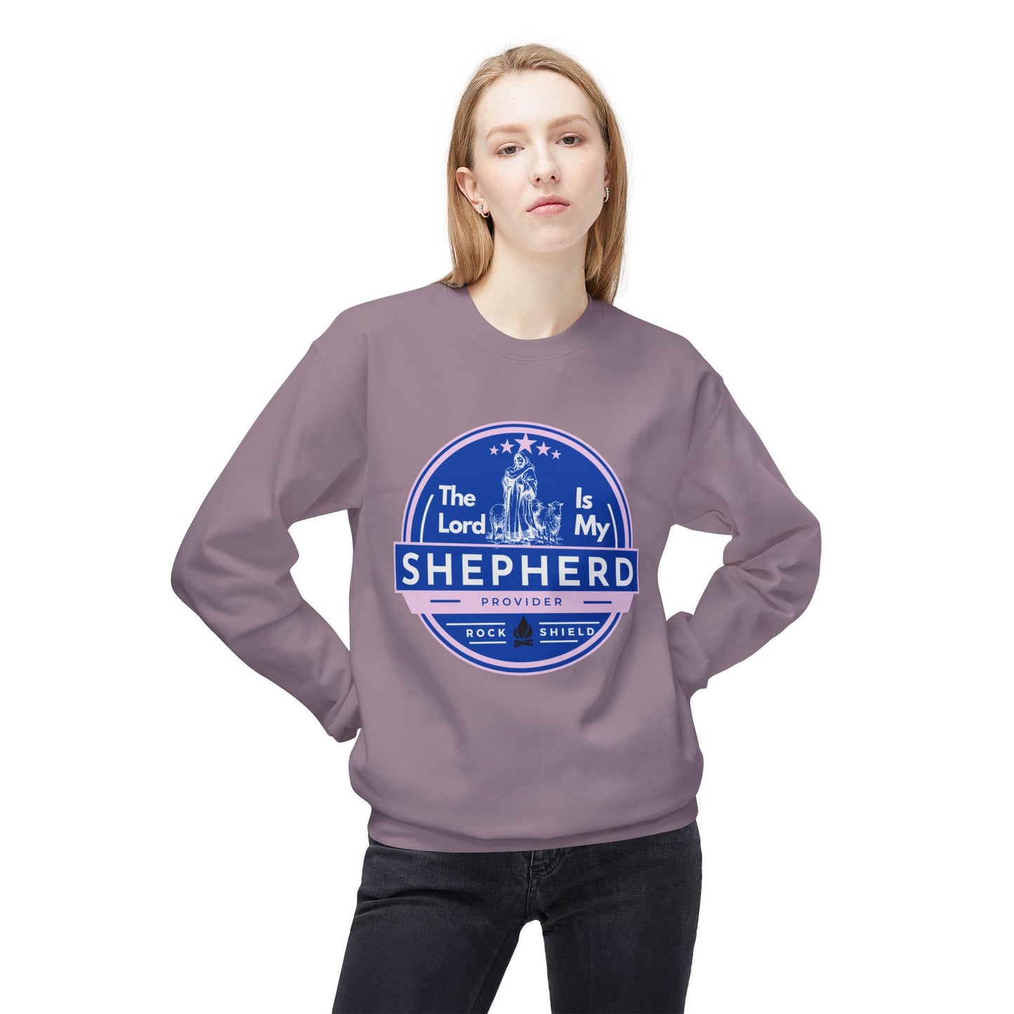 The Lord is my Shepherd, Bible Verse - Religious Sweatshirt, Christian Apparel