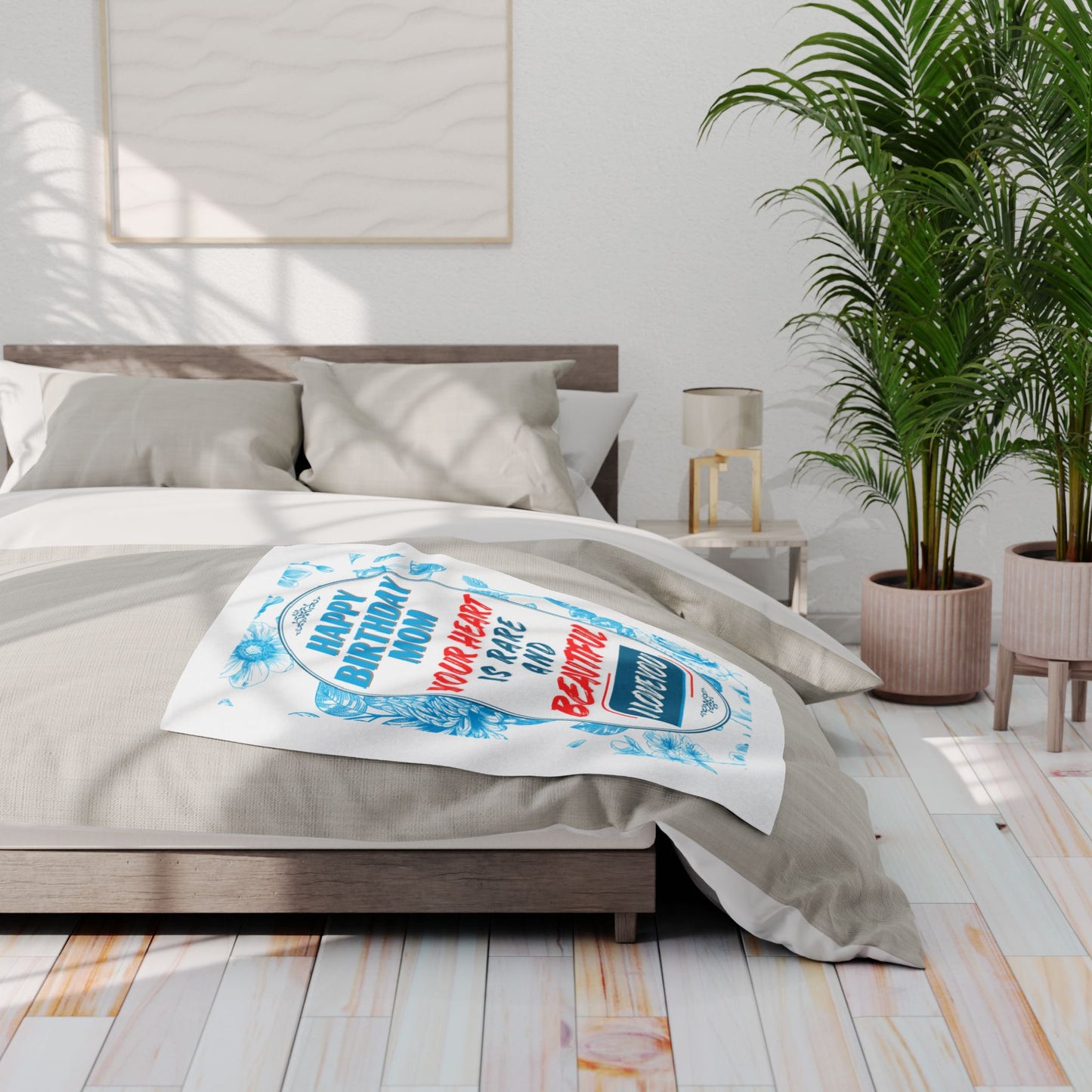 Birthday Gift for Mom  Arctic Fleece Blanket - Your Heart is Rare and Beautiful