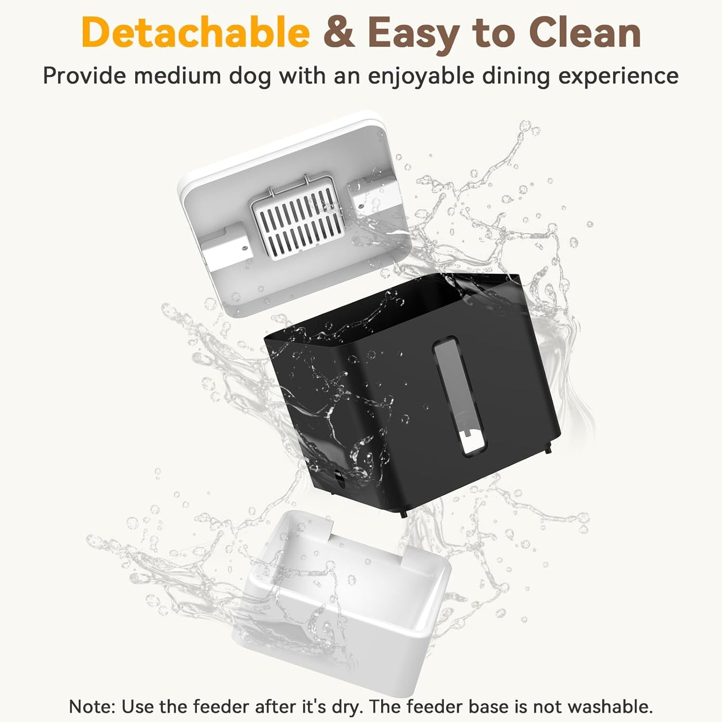 Automatic Dog Feeder with Camera: 8L/33 Cups 5G WiFi Timed Food Dispenser for Dogs - 1080P HD Night Vision Video Recording 2-Way Audio APP Control