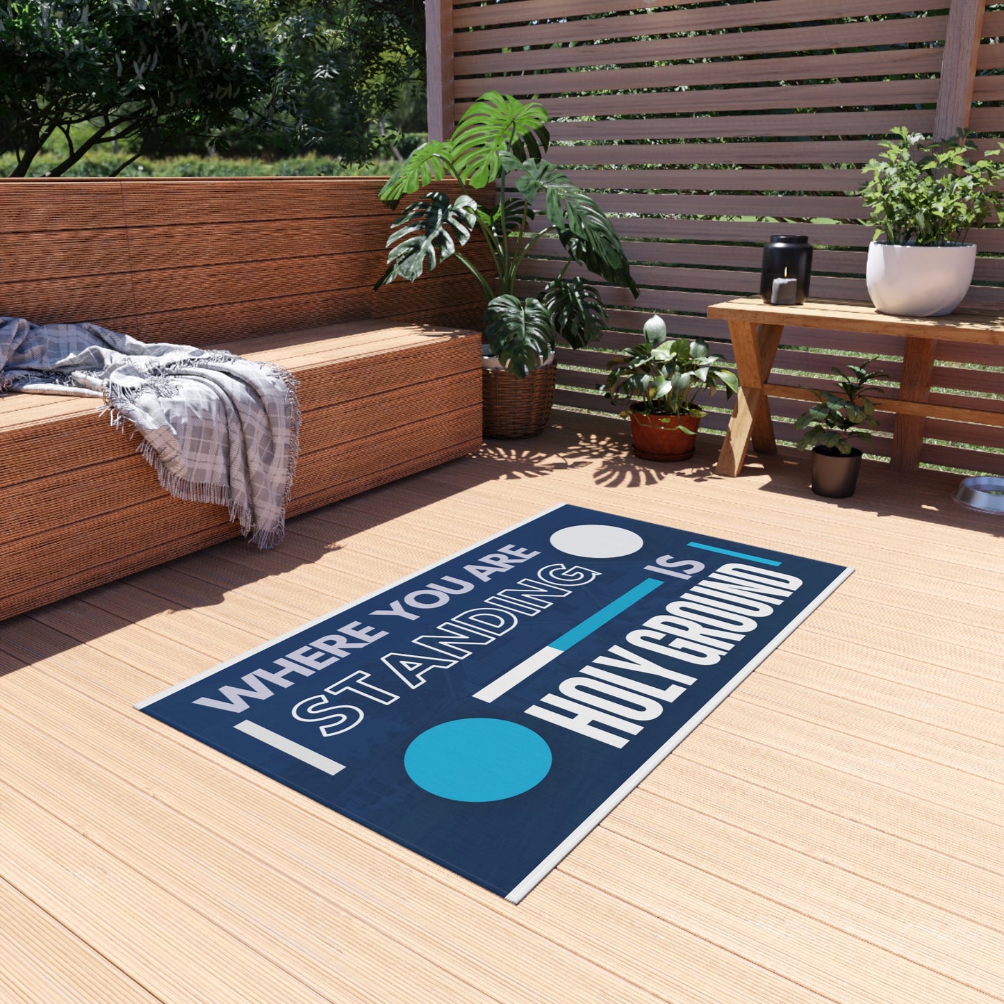 Where You Are Standing Is Holy Ground Design Rug