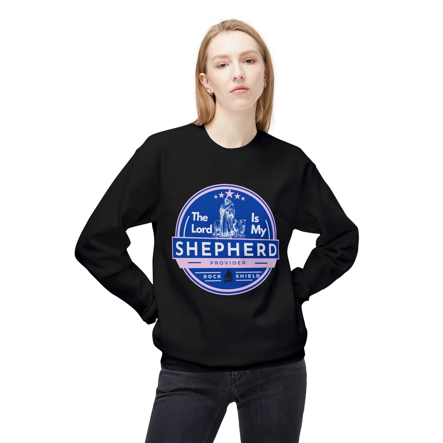 The Lord is my Shepherd, Bible Verse - Religious Sweatshirt, Christian Apparel