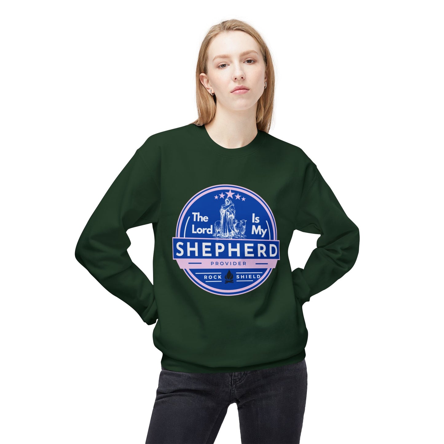 The Lord is my Shepherd, Bible Verse - Religious Sweatshirt, Christian Apparel